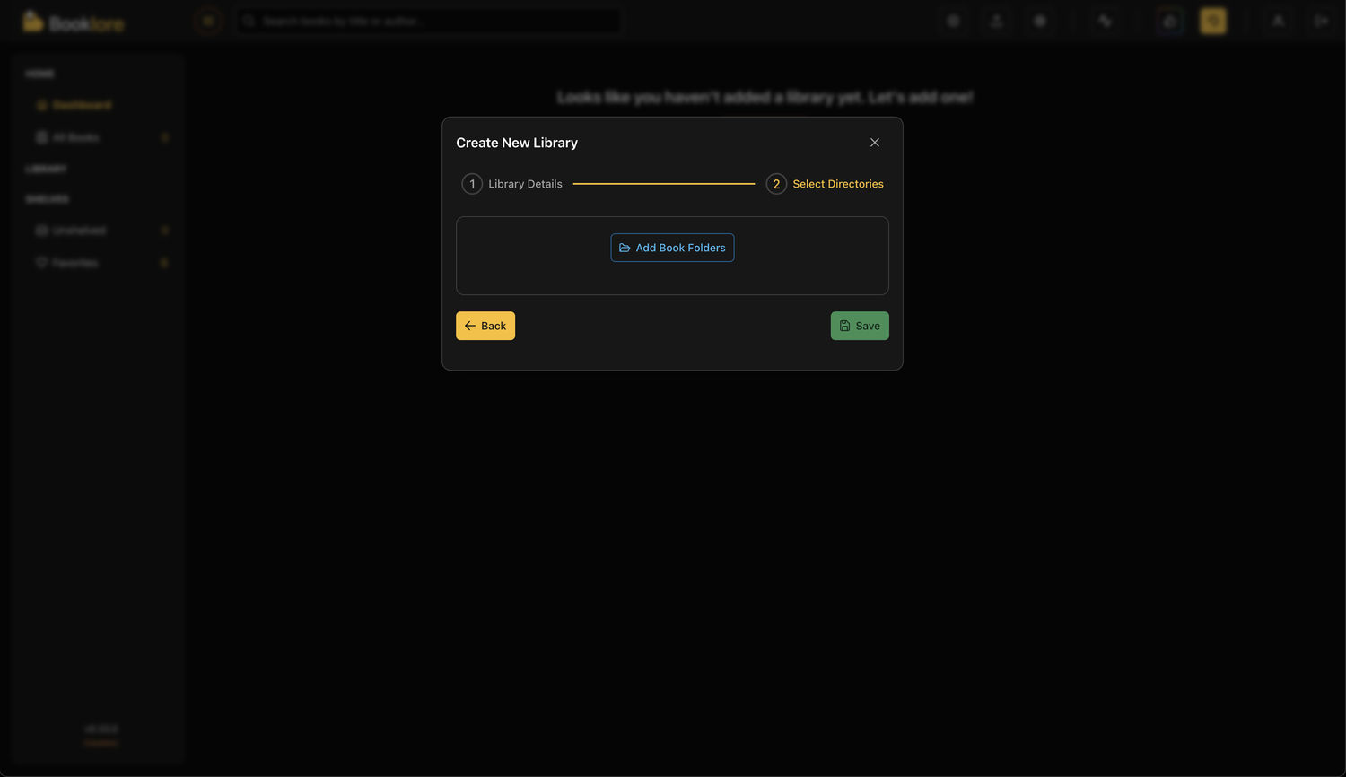 Add Book Folders