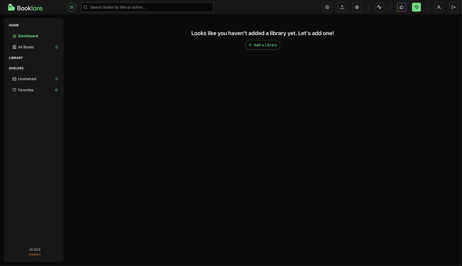 Empty Dashboard